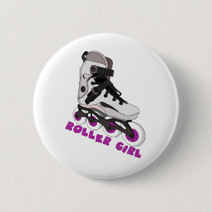 Bóton Redondo 5.08cm Roller Girl