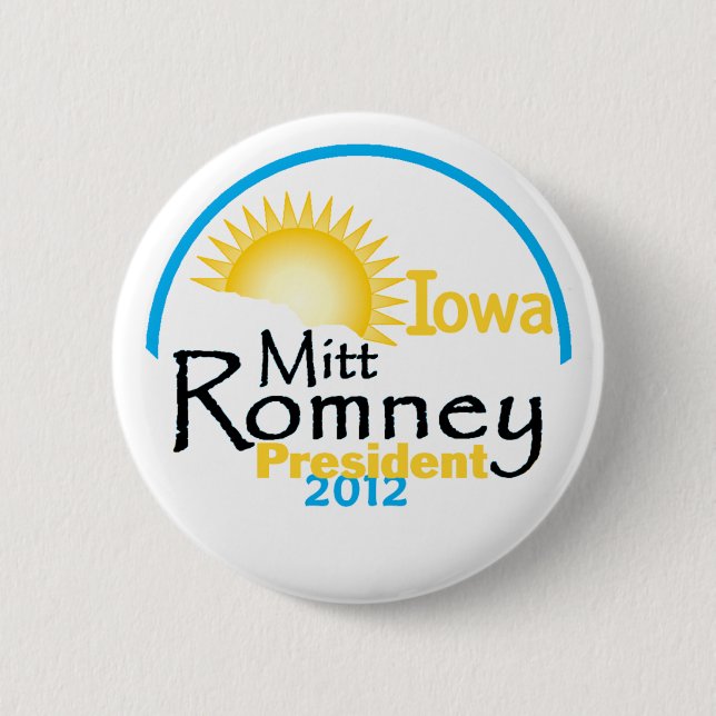 Bóton Redondo 5.08cm Romney IOWA (Frente)