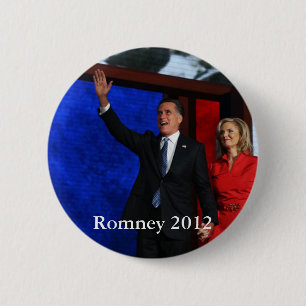 Bóton Redondo 5.08cm Romney para o presidente