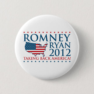 Bóton Redondo 5.08cm Romney Ryan 2012