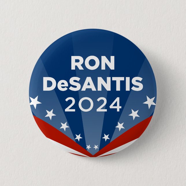 Bóton Redondo 5.08cm Ron DeSantis 2024 (Frente)