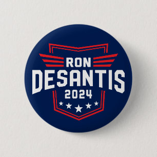 Bóton Redondo 5.08cm Ron Desantis 2024 para eleição presidencial
