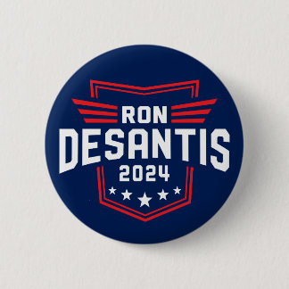 Bóton Redondo 5.08cm Ron Desantis 2024 para eleição presidencial