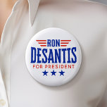 Bóton Redondo 5.08cm Ron DeSantis para a Campanha do Presidente<br><div class="desc">Um simples design com Ron DeSantis concorrendo à presidência. Ele está concorrendo ao primário republicano para as eleições de 2024.</div>