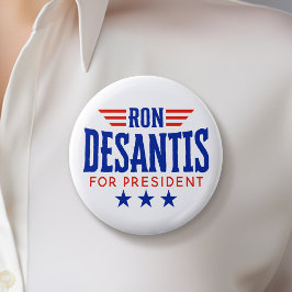 Bóton Redondo 5.08cm Ron DeSantis para a Campanha do Presidente