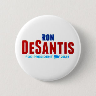 Bóton Redondo 5.08cm Ron DeSantis para o Presidente 2024