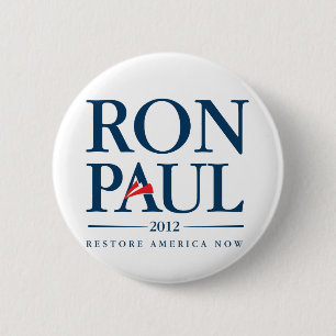 Bóton Redondo 5.08cm Ron Paul 2012