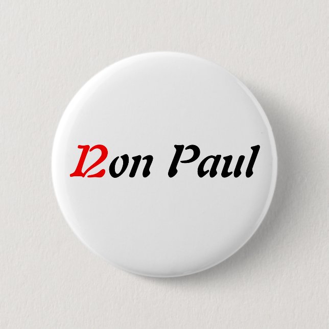 Bóton Redondo 5.08cm Ron Paul 2012 (Frente)