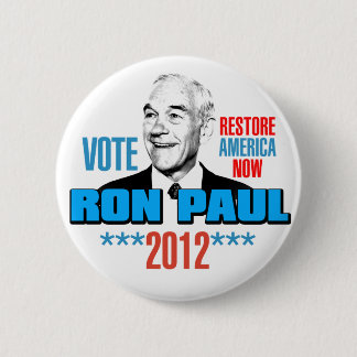 Bóton Redondo 5.08cm Ron Paul 2012