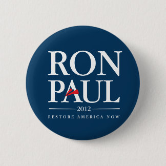 Bóton Redondo 5.08cm Ron Paul 2012 (azul)