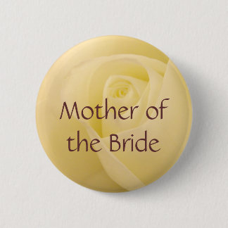 Bóton Redondo 5.08cm Rosa branco para a mãe da noiva