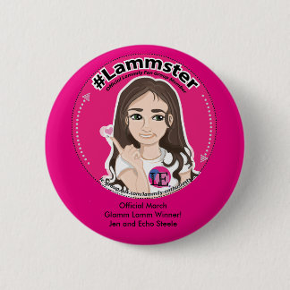 Bóton Redondo 5.08cm Rosa de botão padrão