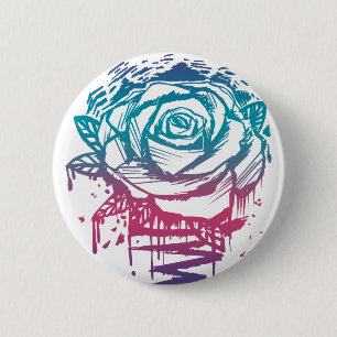 Bóton Redondo 5.08cm Rosa de cor doce