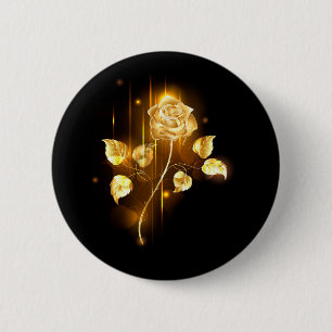 Bóton Redondo 5.08cm Rosa do ouro ( rosa dourado )