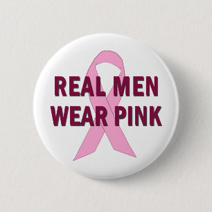 Bóton Redondo 5.08cm Rosa real do desgaste de homens para a consciênci