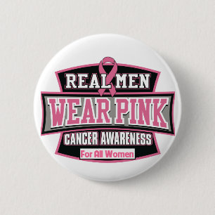 Bóton Redondo 5.08cm Rosa real para todas as mulheres - cancro da mama