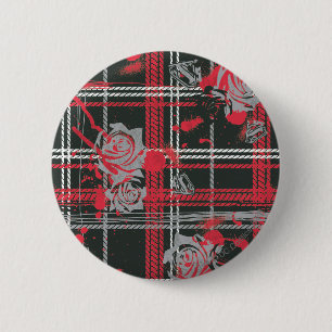 Bóton Redondo 5.08cm Rosas Supergirl