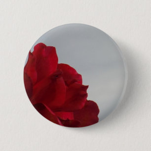 Bóton Redondo 5.08cm Rosas vermelhas contra o céu azul brilhante