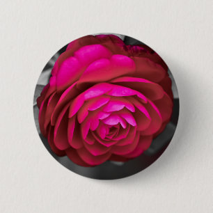 Bóton Redondo 5.08cm Rosy Camellia