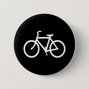 Bóton Redondo 5.08cm Rota branca da bicicleta