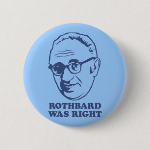 Bóton Redondo 5.08cm Rothbard era botão direito