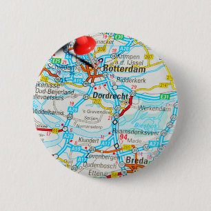 Bóton Redondo 5.08cm Rotterdam, os Países Baixos