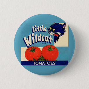Bóton Redondo 5.08cm Rótulo da caixa de tomate Wildcat