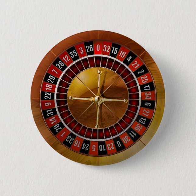 Bóton Redondo 5.08cm Roulette Wheel (Frente)