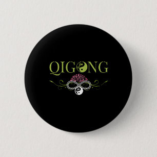 Bóton Redondo 5.08cm Roupas de Qi Gong para Exercícios de Tai Chi Com C