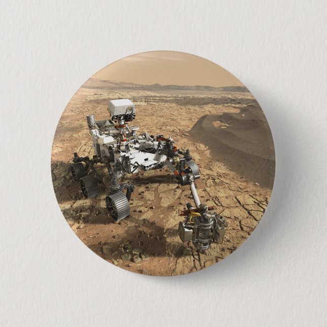 Bóton Redondo 5.08cm Rover Mars 2020 (Frente)