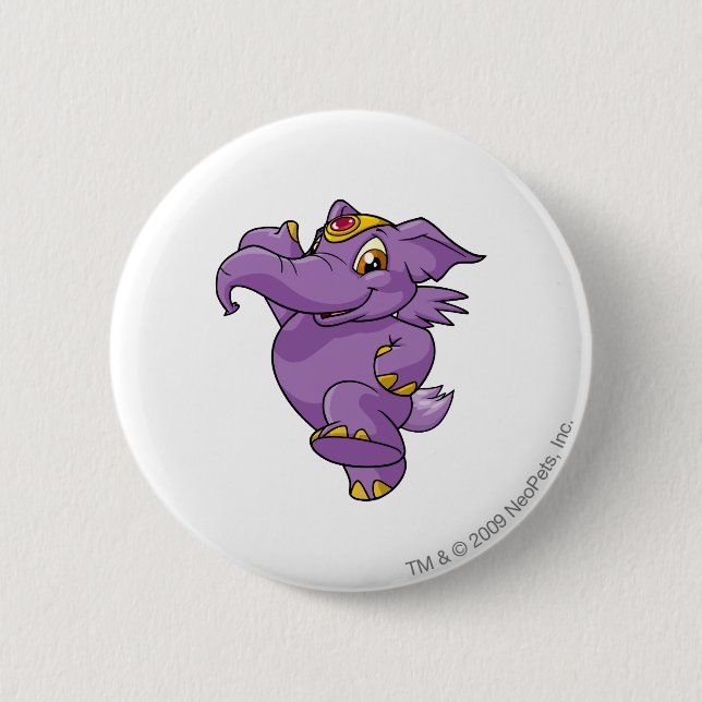 Bóton Redondo 5.08cm Roxo de Elephante (Frente)