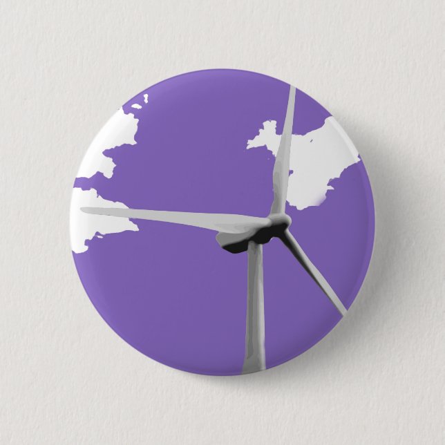 Bóton Redondo 5.08cm Roxo de GKWF (Frente)