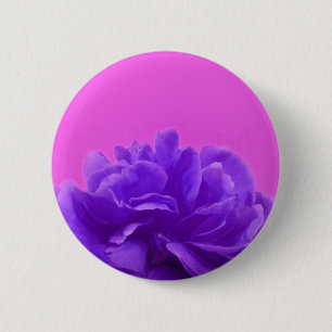 Bóton Redondo 5.08cm Roxo e arte floral da framboesa