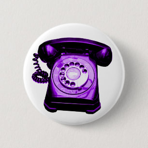 Bóton Redondo 5.08cm Roxo Hotline