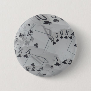 Bóton Redondo 5.08cm Royal Club Flush Poker Cards Padrão,