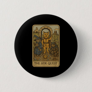 Bóton Redondo 5.08cm Rpg Gamer Gats Engraçado Quest Tarot Card Engraçad