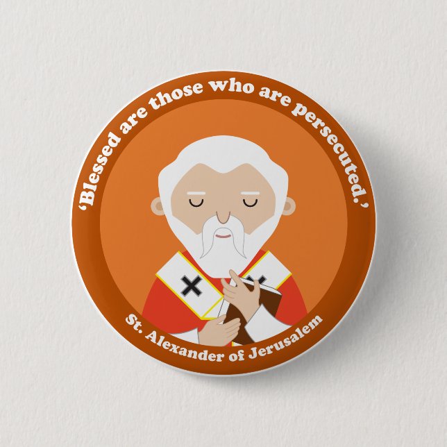 Bóton Redondo 5.08cm Rua: Alexandre de Jerusalém (Frente)