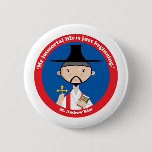 Bóton Redondo 5.08cm Rua, Andrew Kim