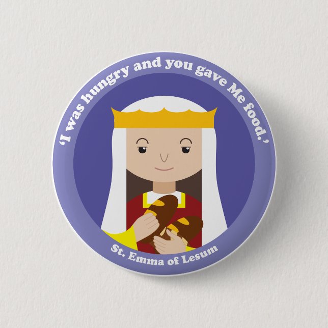 Bóton Redondo 5.08cm Rua, Emma do Lesum (Frente)