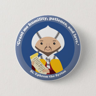Bóton Redondo 5.08cm Rua. Ephrem da Síria