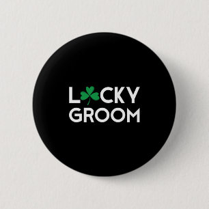 Bóton Redondo 5.08cm Rua Pattys Patricks Day Groom Solteiro Longo Sleev