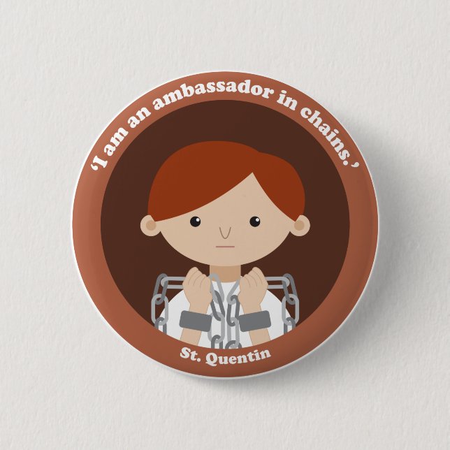 Bóton Redondo 5.08cm Rua. Quentin (Frente)