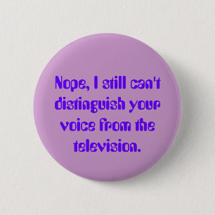 Bóton Redondo 5.08cm Ruído branco da televisão: Botão da consciênci