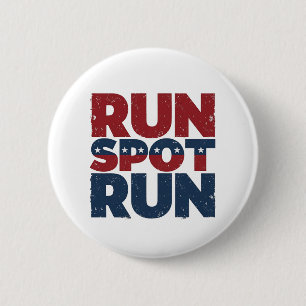 Bóton Redondo 5.08cm Run Spot Run Trump 2024 eleição Trump Vance