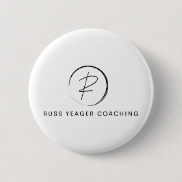 Bóton Redondo 5.08cm Russ Yeager Coaching Signature Logo