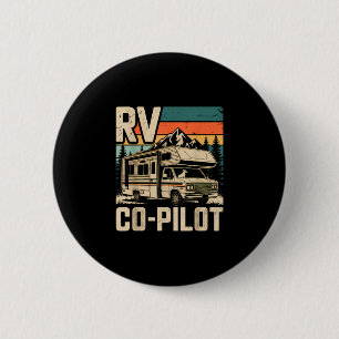 Bóton Redondo 5.08cm Rv co-piloto acampamento rv camper pôr do sol cêni