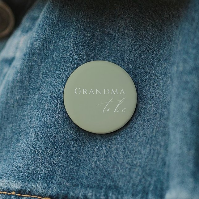 Bóton Redondo 5.08cm Sábio Whimsage Chá de fraldas Vovó a ser (Criador carregado)