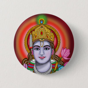 Bóton Redondo 5.08cm Saco de compras Shree Krishna