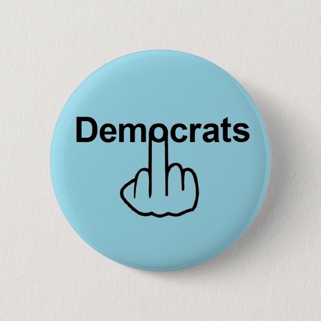 Bóton Redondo 5.08cm Sacudir Button Democrats (Frente)