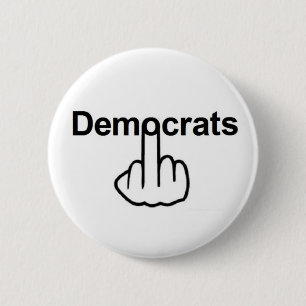 Bóton Redondo 5.08cm Sacudir Button Democrats